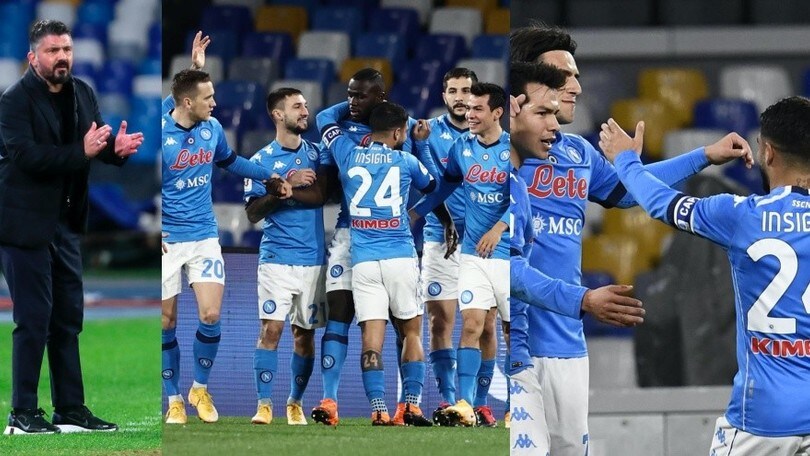 Coppa Italia, Napoli-show per 45 minuti. Spezia eliminato