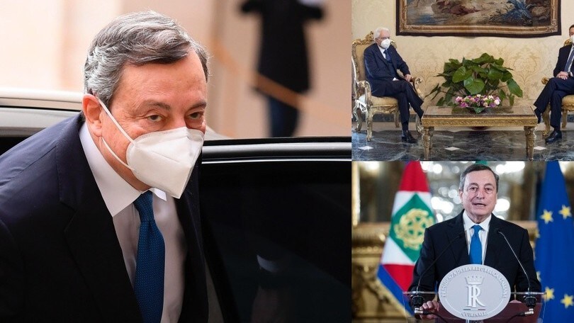 Draghi al Quirinale per il colloquio con Mattarella