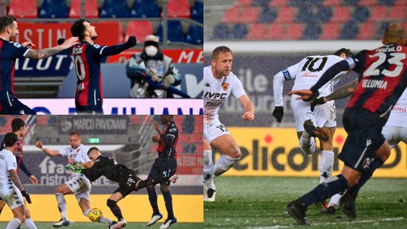 Sansone dopo 50", Viola di tacco. Pari Bologna con il Benevento