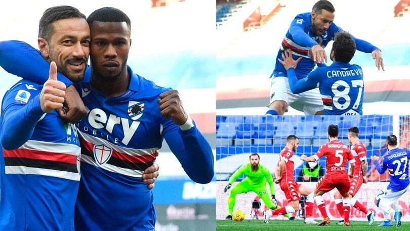 Infinito Quagliarella! Entra e decide Sampdoria-Fiorentina