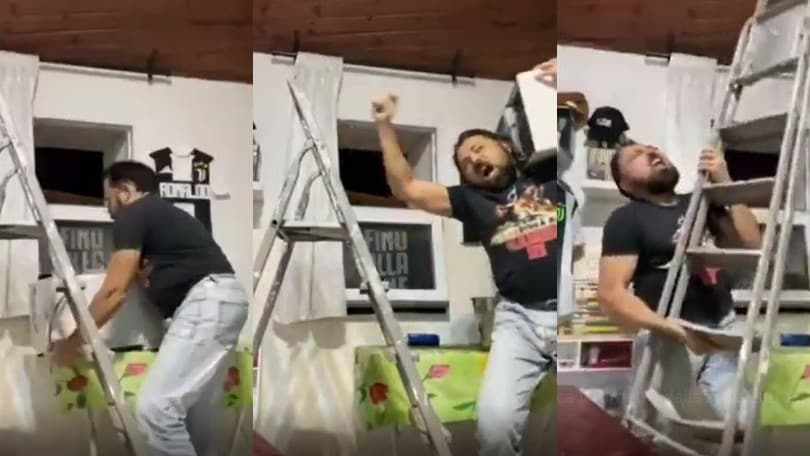 Juve, la reazione shock di un tifoso al gol del Porto