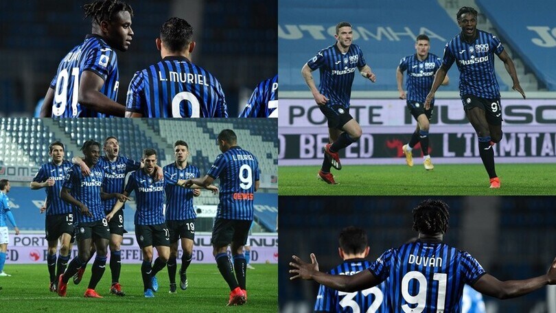Atalanta, che poker al Napoli! L'ex Zapata dà spettacolo