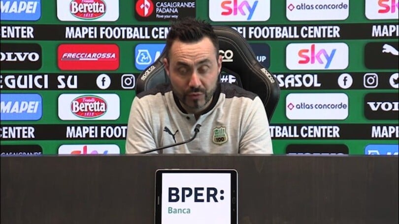 De Zerbi: "Orgoglioso delle 100 panchine con il Sassuolo in A"