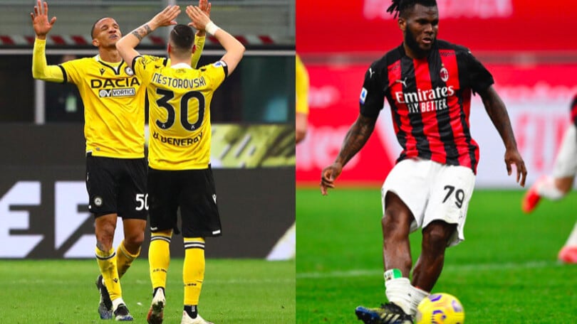 Kessie salva il Milan all'ultimo: 1-1 con l'Udinese