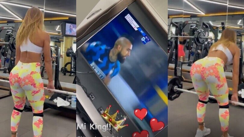 Lady Vidal suda in palestra e pensa al suo Arturo