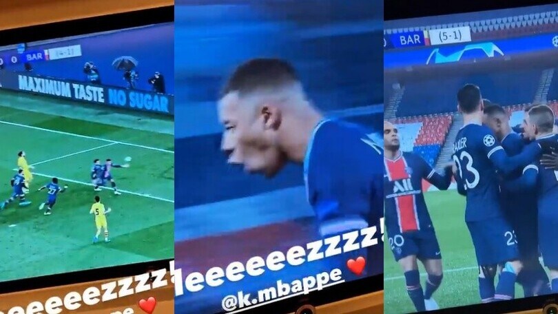 Kean, esultanza pazzesca al gol di Mbappé!