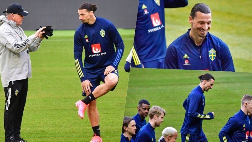 Ibrahimovic, che ritorno: sorrisi e colloquio col ct della Svezia