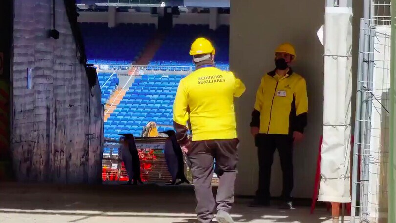 Madrid, pinguini al Santiago Bernabeu