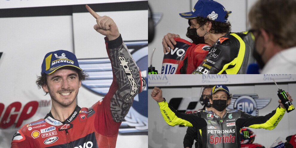 MotoGP: Bagnaia in pole con la Ducati, Rossi è ancora vivo