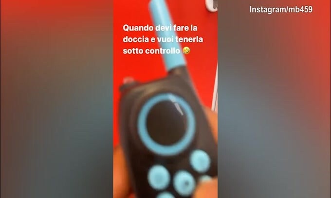 Balotelli, walkie talkie per controllare la figlia!