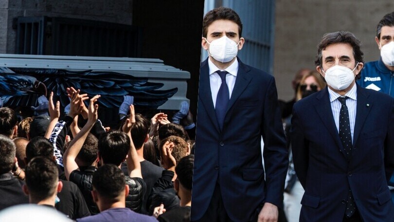 Guerini, commozione e applausi ai funerali del giovane della Lazio