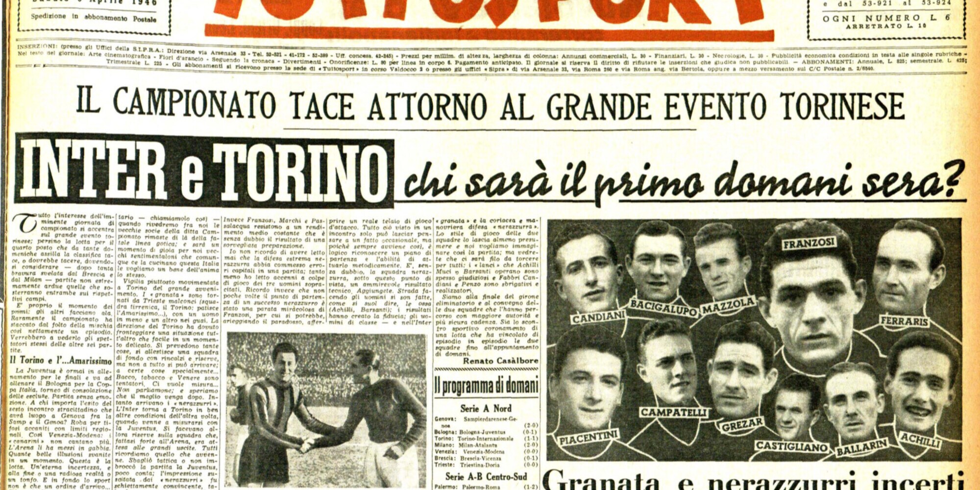 Sport e politica, un binomio dibattuto anche al congresso socialista del '46