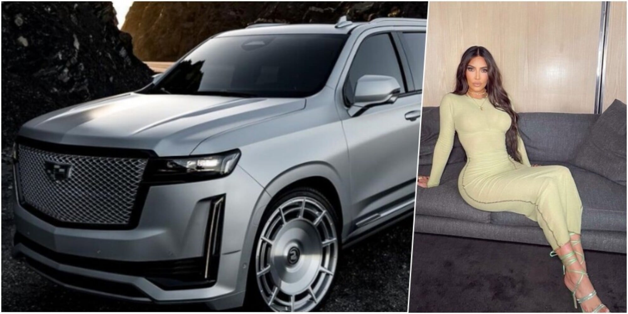 Cadillac Escalade Premium in oro e argento esagerato per Kim Kardashian