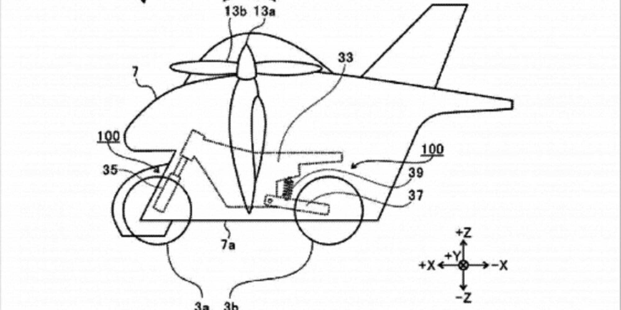 La moto volante di Subaru, negli USA depositato un brevetto