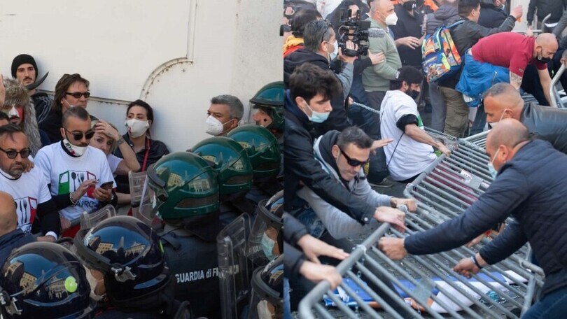 Manifestazione #Ioapro, cariche della polizia e scontri a Roma