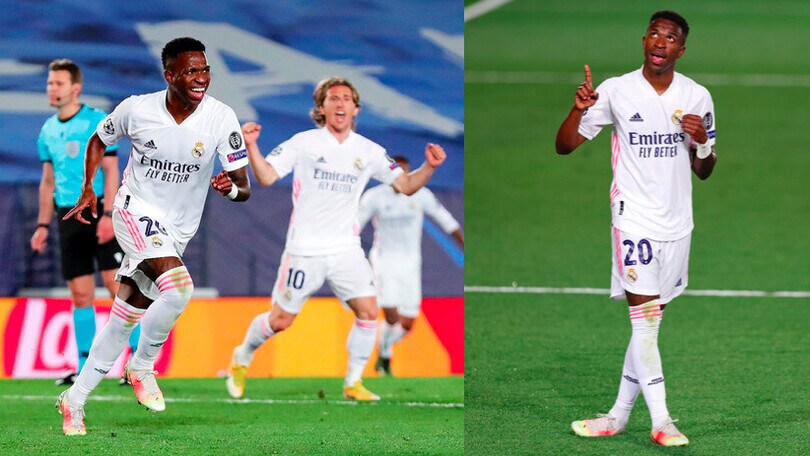 Vinicius, che doppietta al Liverpool: il Real Madrid vince 3-1