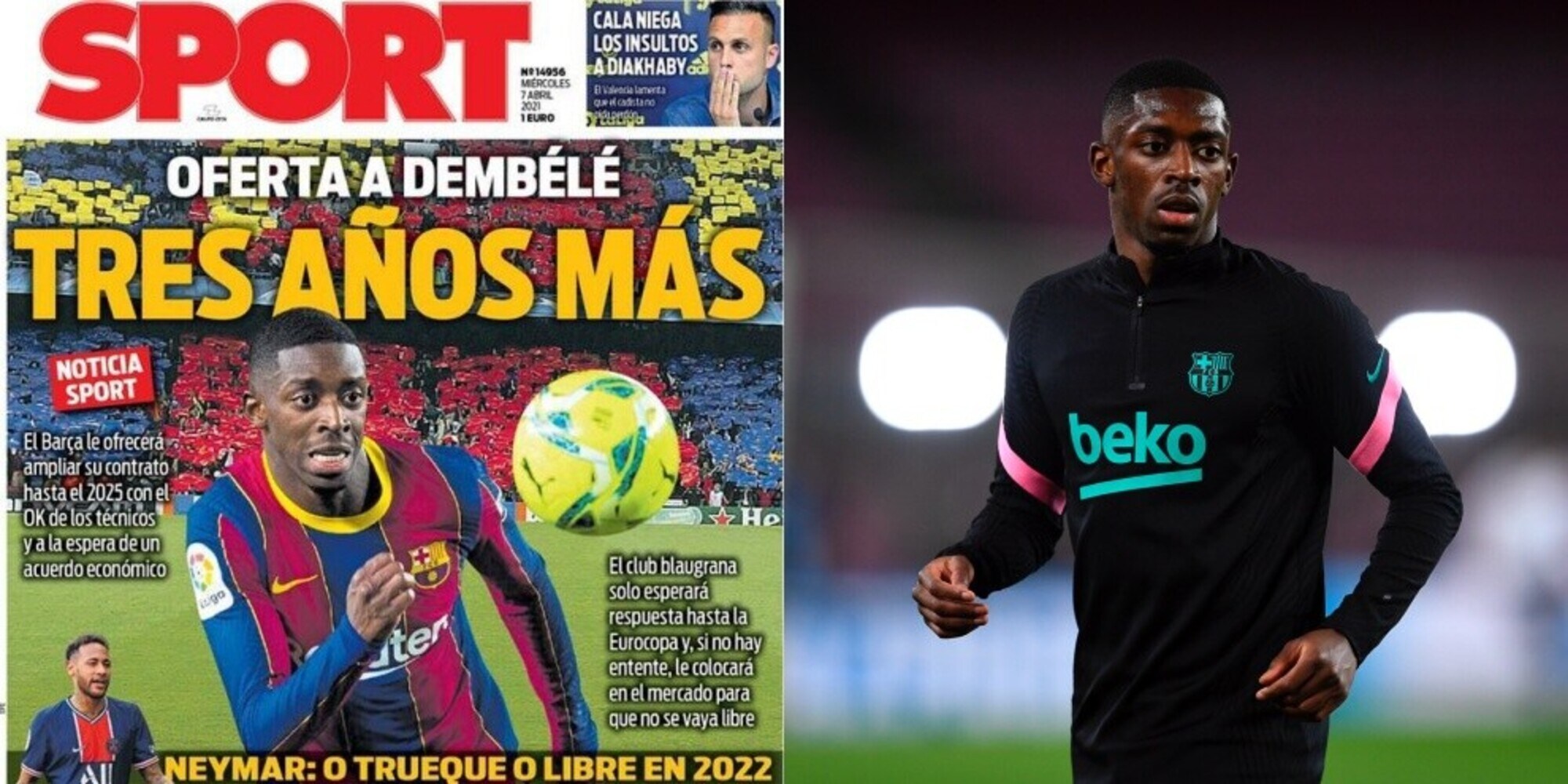 Sport: "Dembélé-Barcellona, si lavora al rinnovo. Juve in attesa"