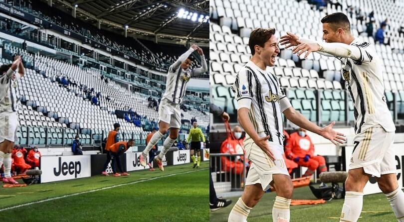 Juve-Napoli, il "Siuuuu" di Ronaldo...e Chiesa!
