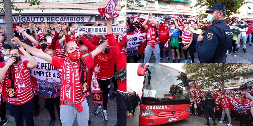 Granada, clamoroso assembramento prima della sfida con lo United
