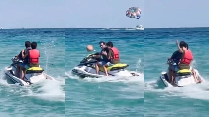 Del Piero, la bella vita a Los Angeles: che corsa in moto d'acqua!