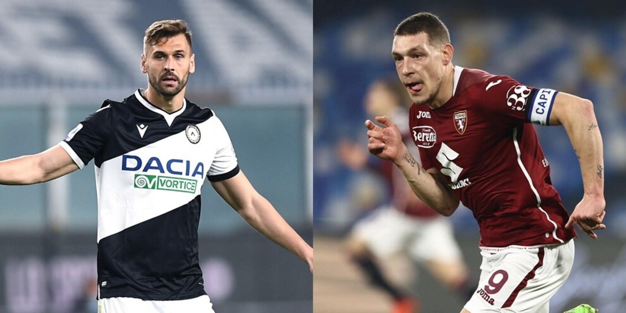Diretta Udinese-Torino ore 20.45: come vederla in tv, in streaming e formazioni ufficiali