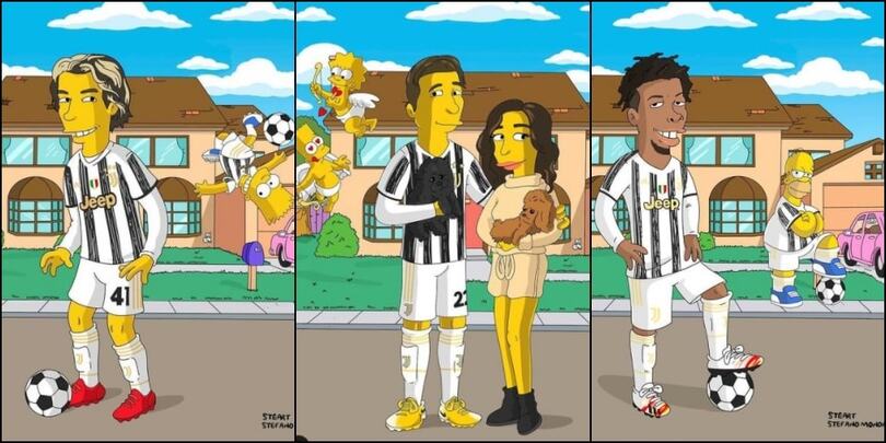 Fagioli, Chiesa e McKennie nel mondo dei Simpson