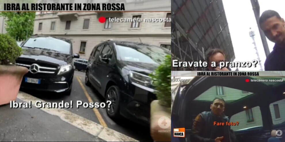 Ibrahimovic al ristorante a Milano: violata la zona rossa?