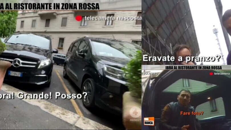 Ibrahimovic al ristorante a Milano: violata la zona rossa?