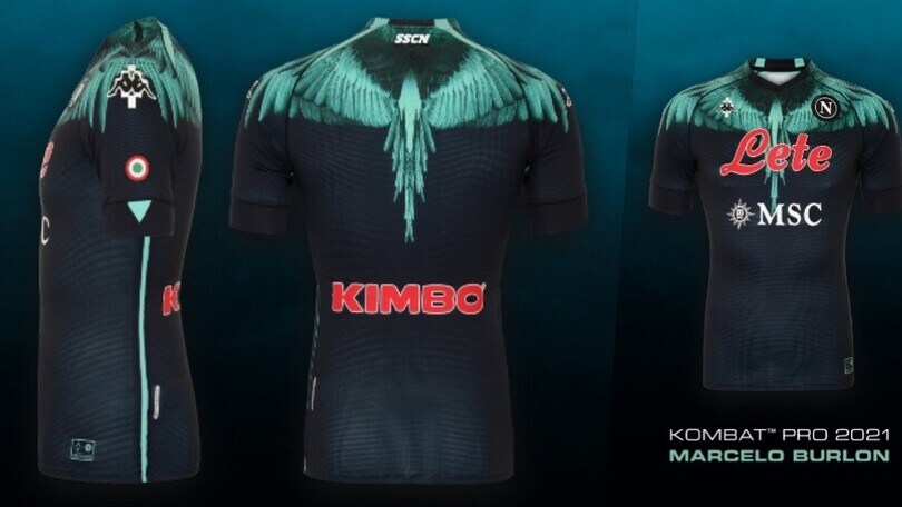 Napoli, contro l'Inter ecco le maglie di Marcelo Burlon