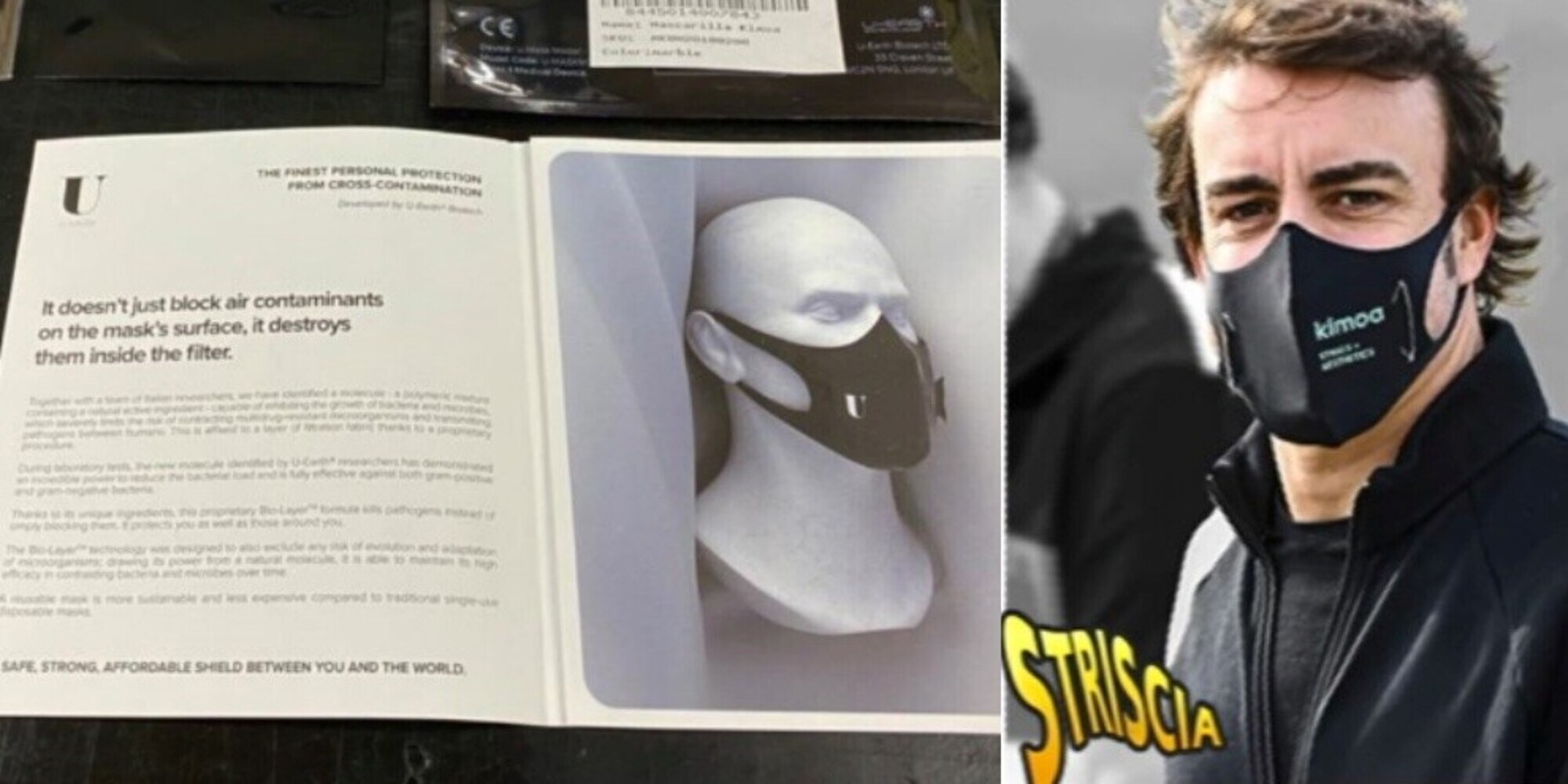 Alonso "smascherato" da Striscia la notizia: U-Mask ancora in Italia