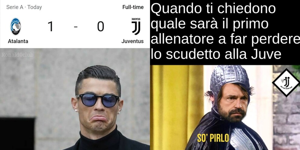 Atalanta-Juve, le ironie social dopo il ko di Bergamo senza Ronaldo