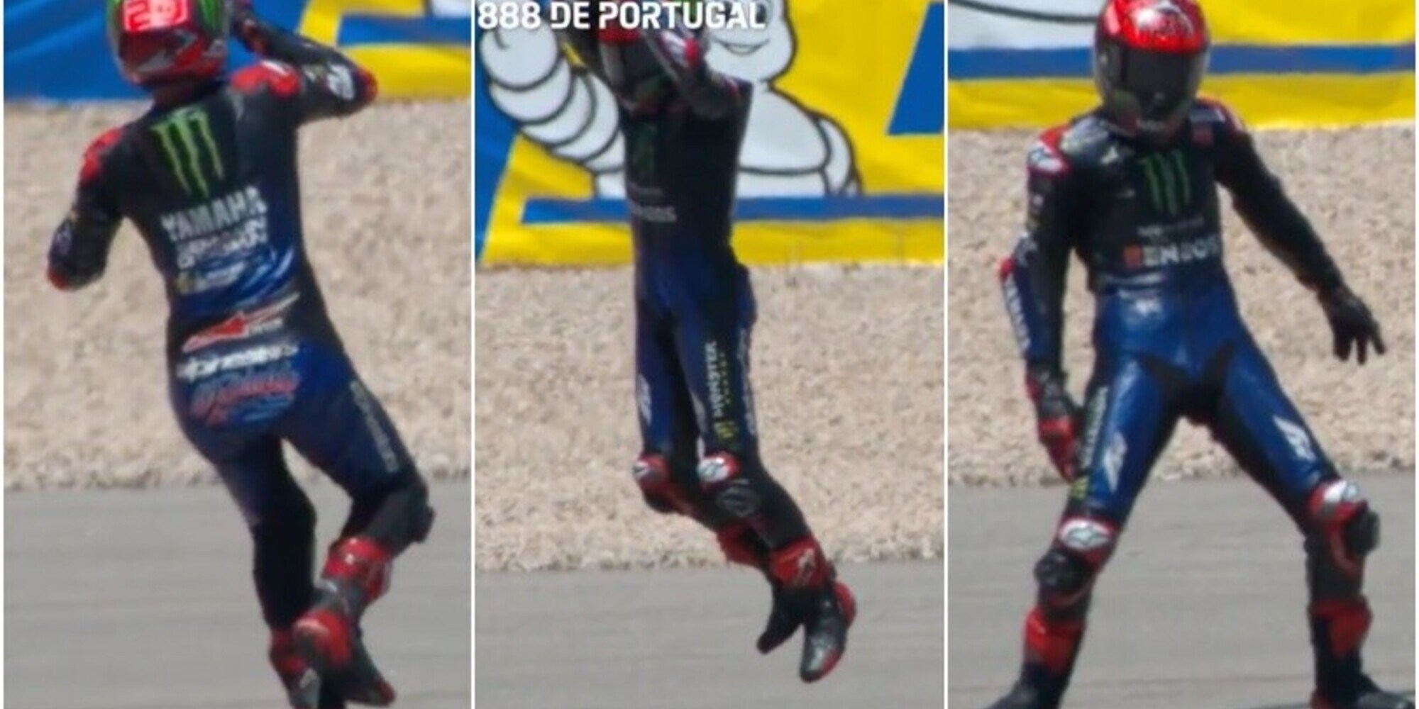 Quartararo, trionfo in MotoGp e esultanza alla Cristiano Ronaldo FOTO