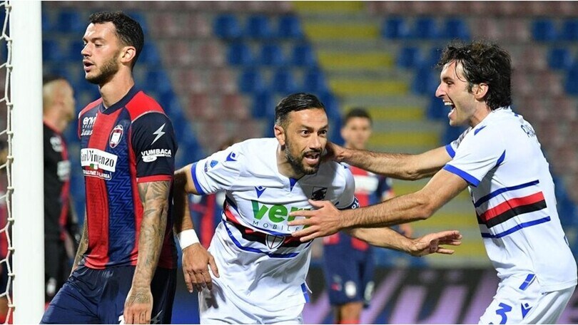 Sampdoria, basta Quagliarella: Crotone battuto