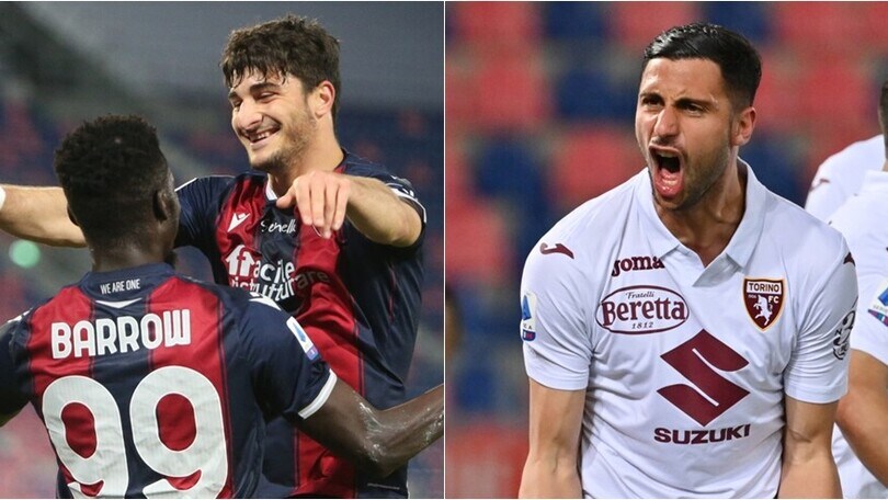 Mandragora risponde a Barrow: Bologna-Torino termina in pareggio