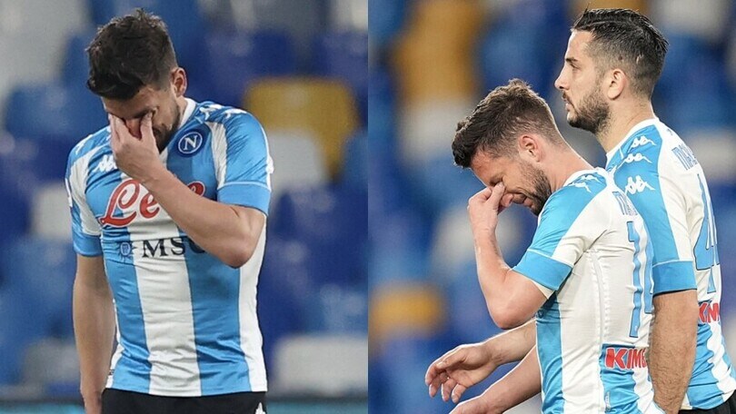 Mertens, dedica alla nonna scomparsa: in lacrime dopo il 4-0