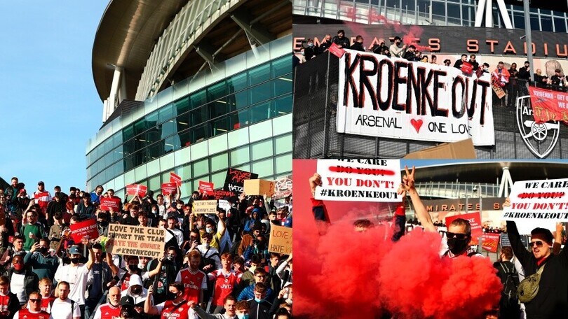 Superlega, incredibile protesta dei tifosi dell'Arsenal