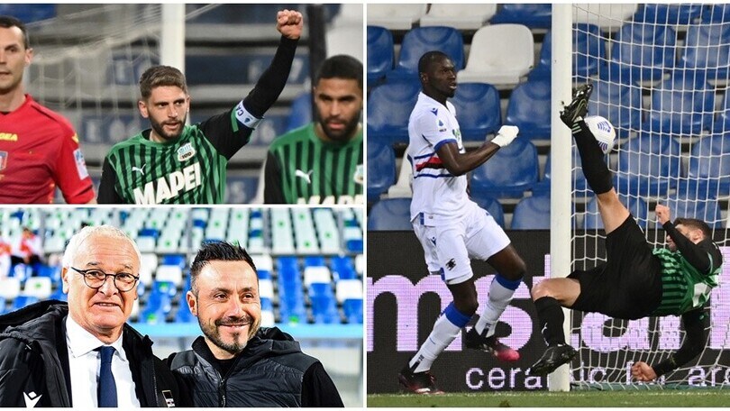 Berardi stende la Samp in rovesciata: Sassuolo in volo