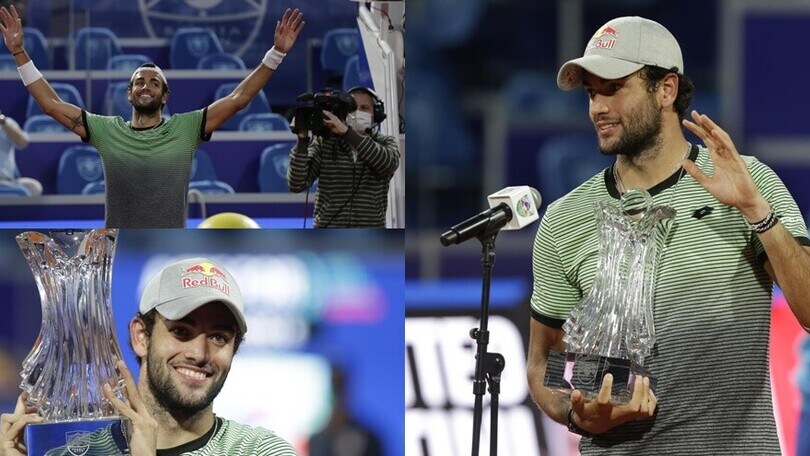 Berrettini trionfa a Belgrado: che show alla premiazione