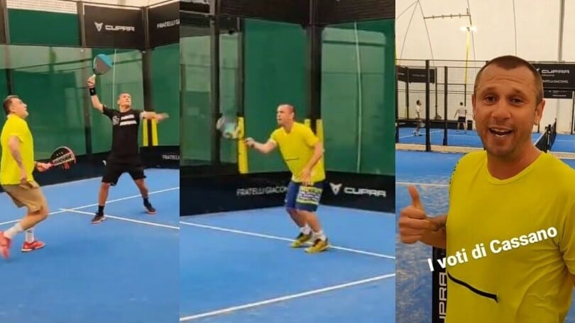 Cassano dà i voti: che sfida a padel con Vieri e Albertini!