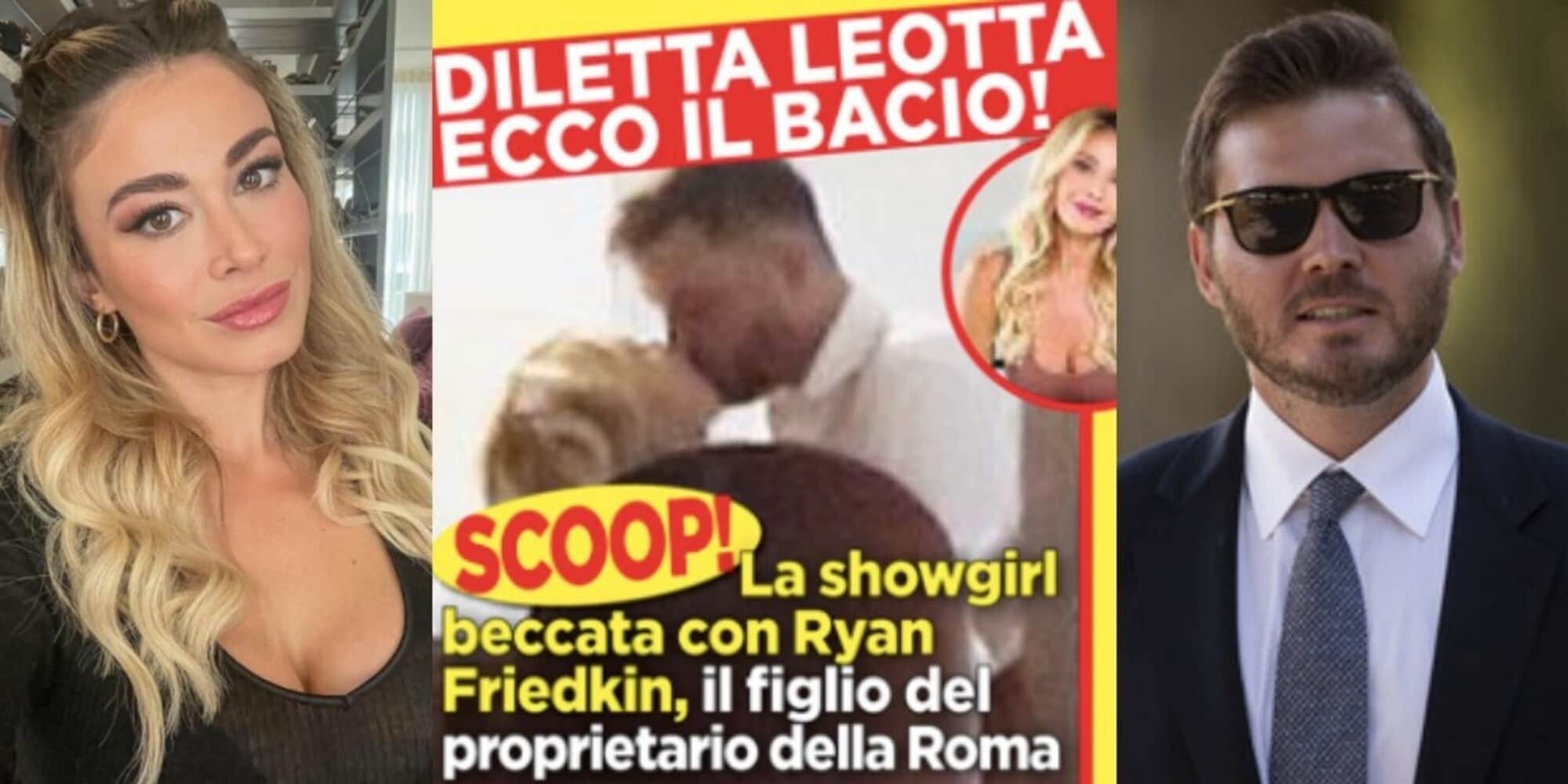 Diletta Leotta e Ryan Friedkin, Oggi pubblica la foto del bacio