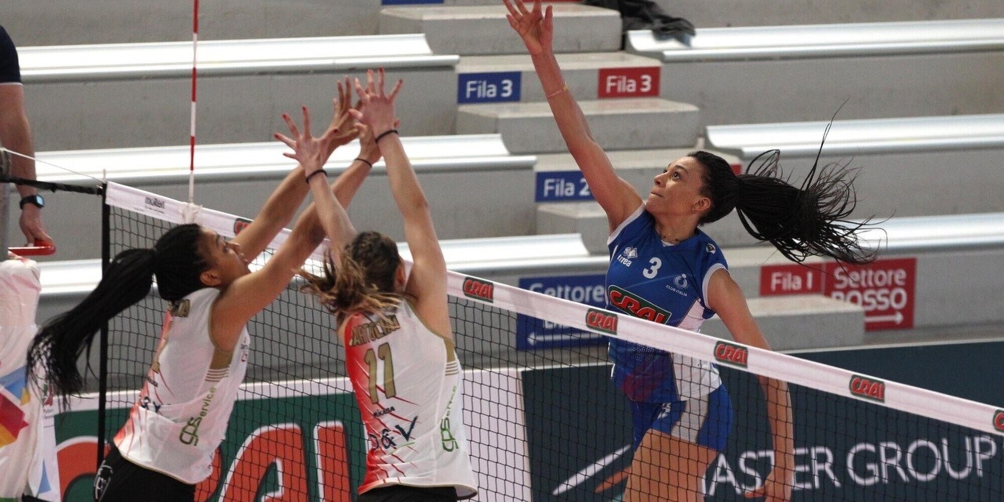 Il Club Italia supera Montecchio al quinto set