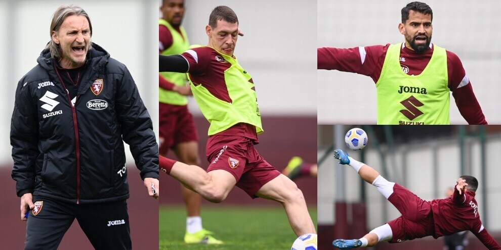 Torino, grinta e rovesciate in allenamento