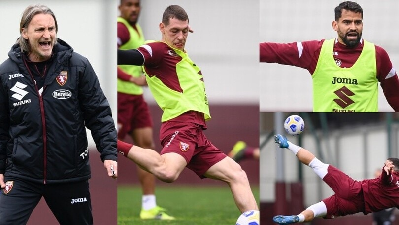 Torino, grinta e rovesciate in allenamento
