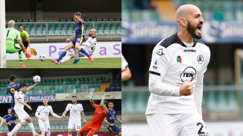 Saponara infila Silvestri. Pari Spezia a Verona nel finale