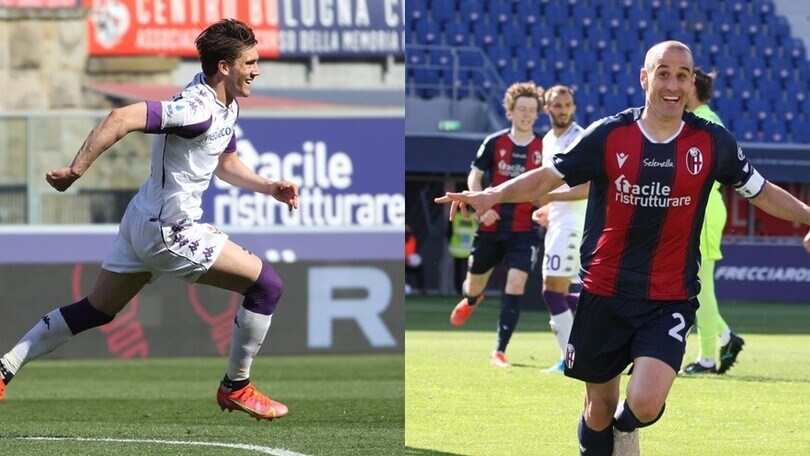 Vignato-Palacio show, Vlahovic non si ferma: Bologna-Fiorentina 3-3