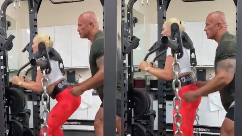 Lindsey Vonn e il suo personal trainer..."The Rock"