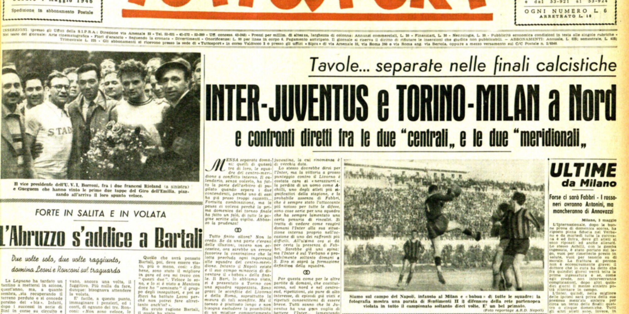 Il Trofeo Matteotti esalta le qualità di Bartali