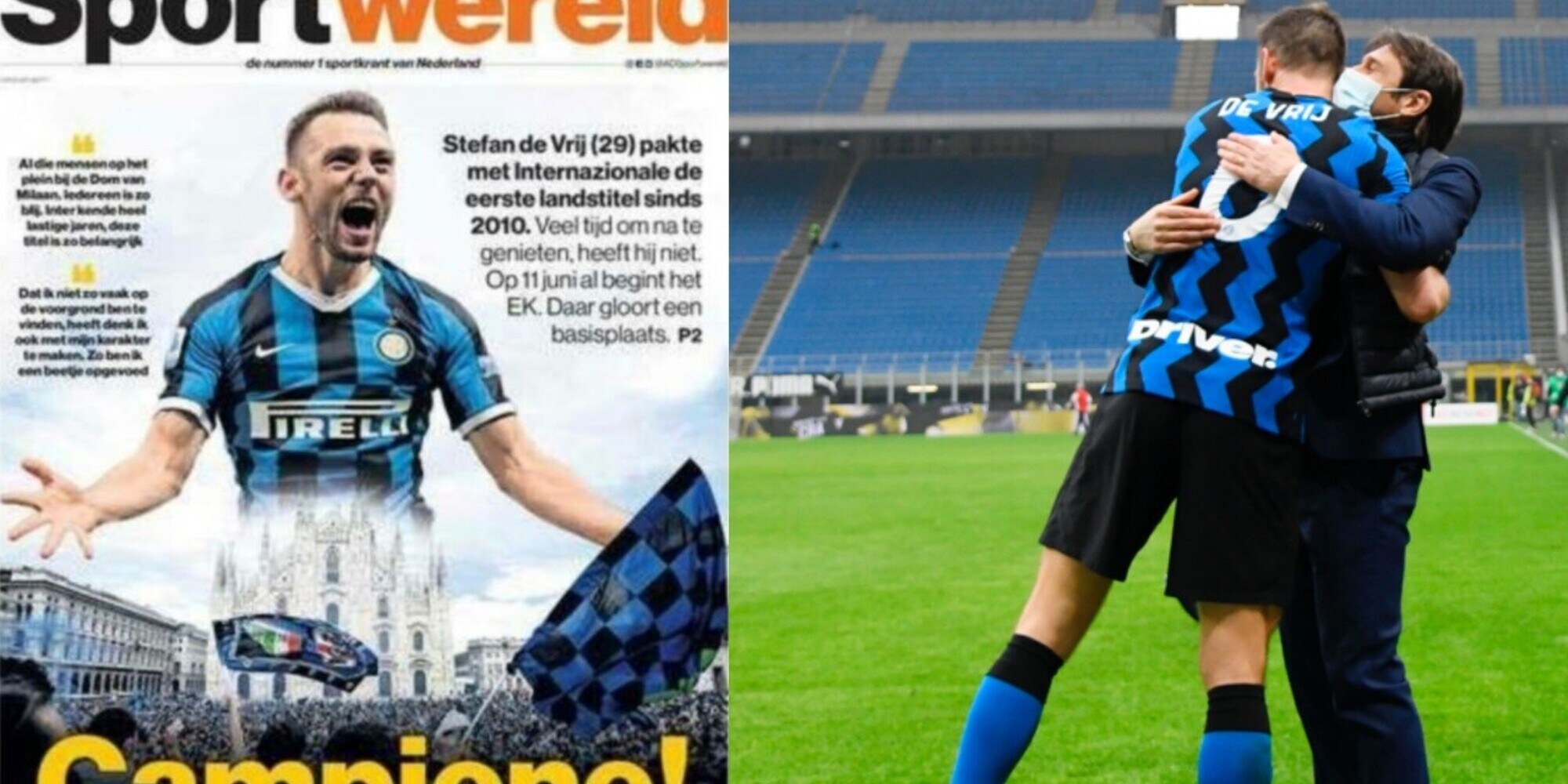 Inter, De Vrij: "Ecco perché Conte è un vincente"
