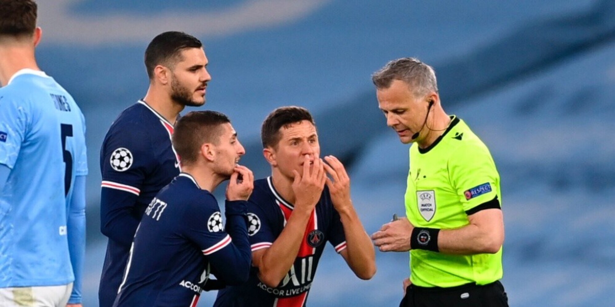 Psg, Verratti ed Herrera contro l'arbitro: "Ci ha insultati"