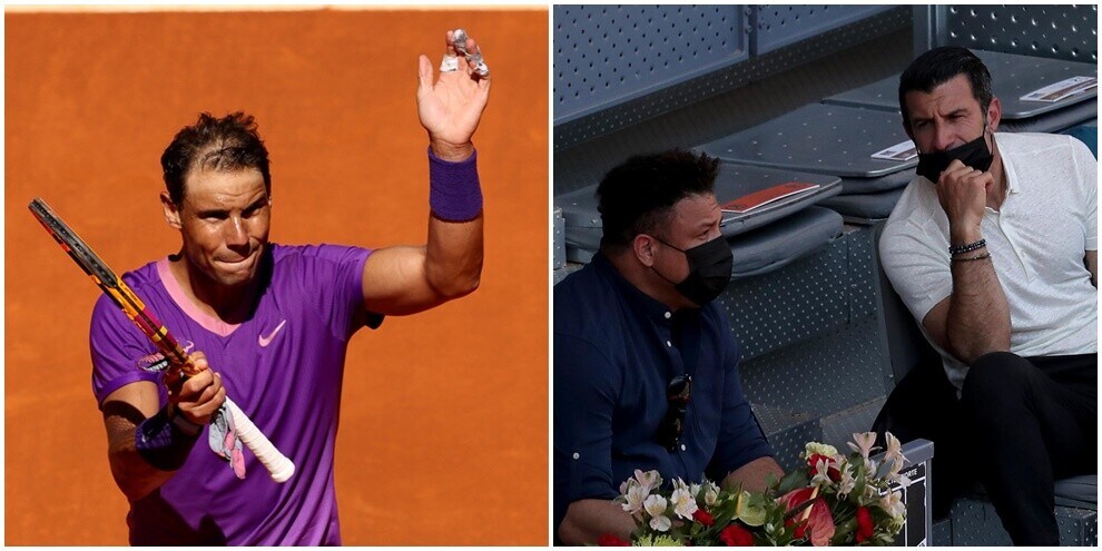 Ronaldo e Figo, una coppia di tifosi speciali per Nadal